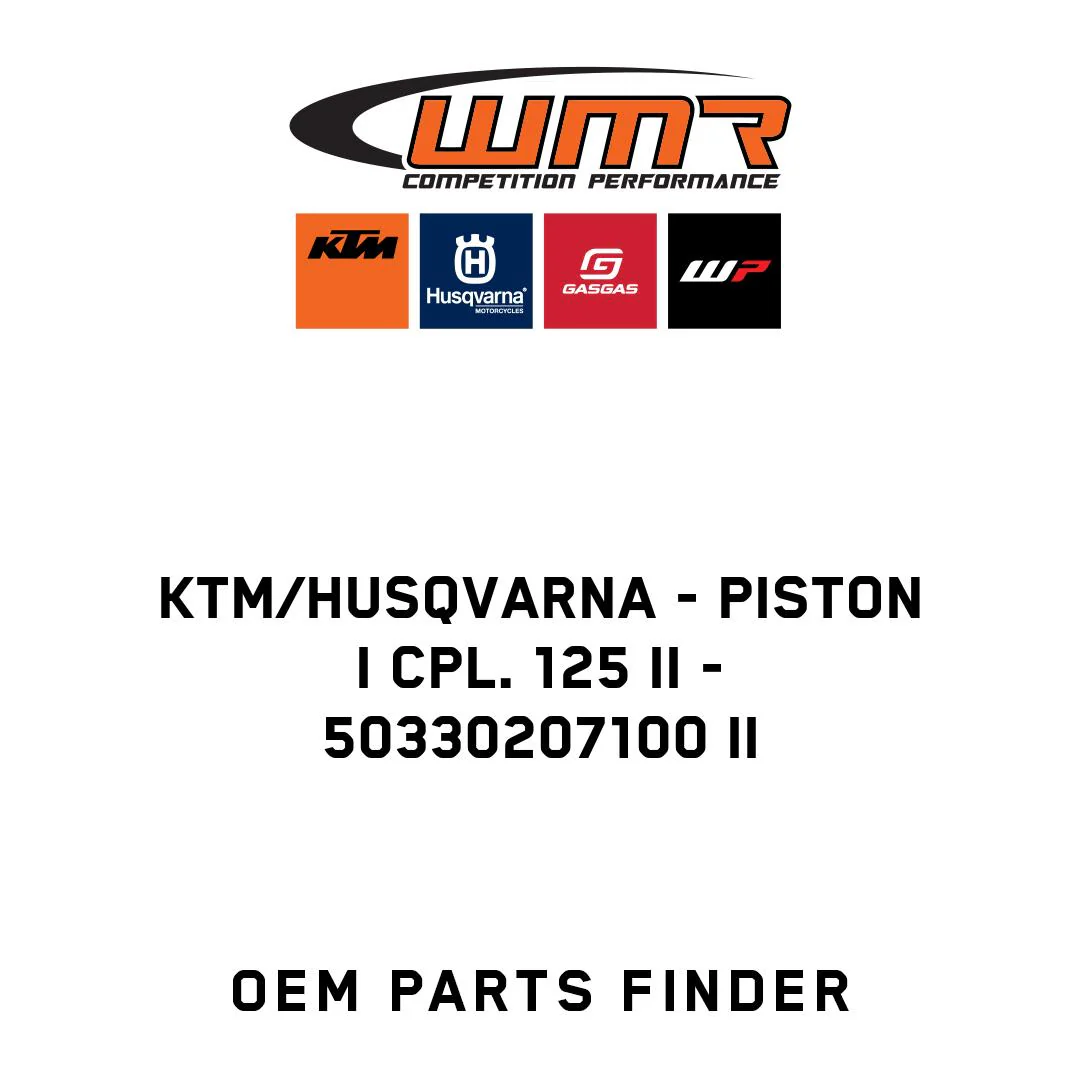 KTM/Husqvarna - PISTON I CPL. 125 II - 50330207100 II