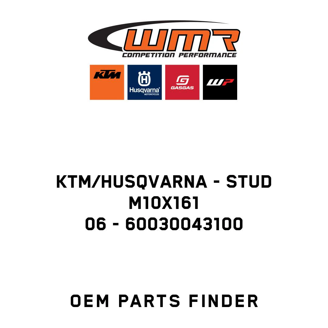 KTM/Husqvarna - STUD M10X161                06 - 60030043100