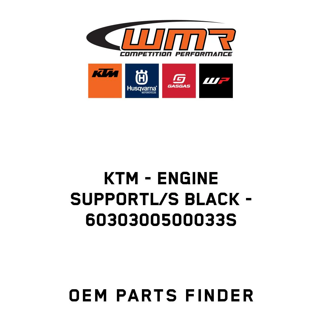 KTM - ENGINE SUPPORTL/S BLACK - 6030300500033S