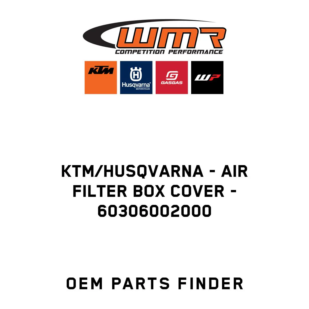 KTM/Husqvarna - AIR FILTER BOX COVER - 60306002000