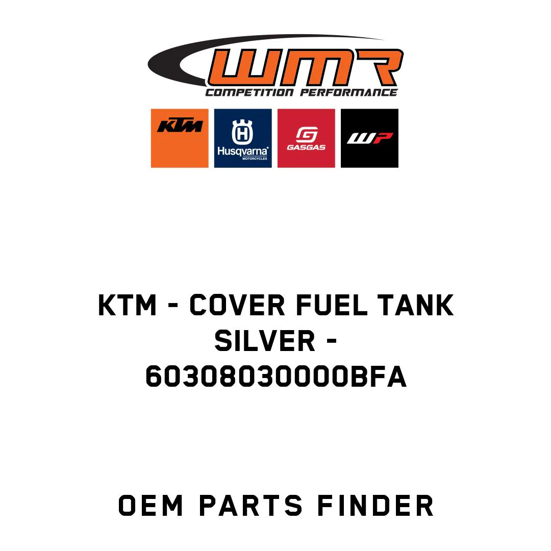 KTM - COVER FUEL TANK SILVER - 60308030000BFA