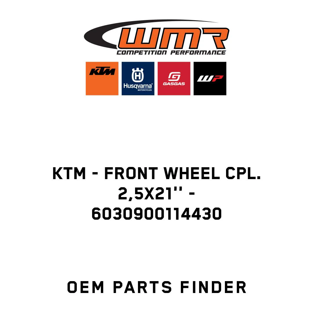 KTM - FRONT WHEEL CPL. 2,5X21'' - 6030900114430