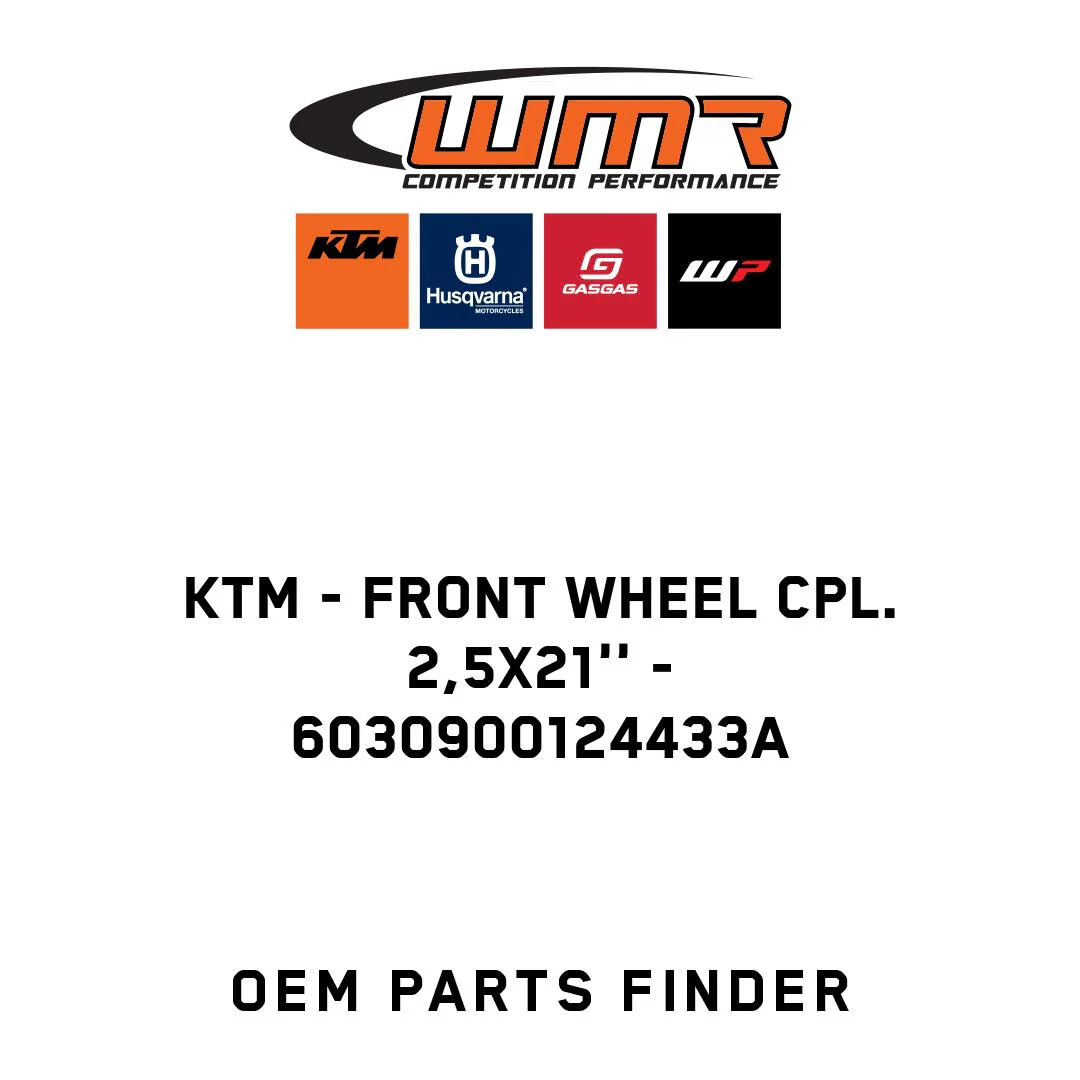 KTM - Front wheel cpl. 2,5X21'' - 6030900124433A