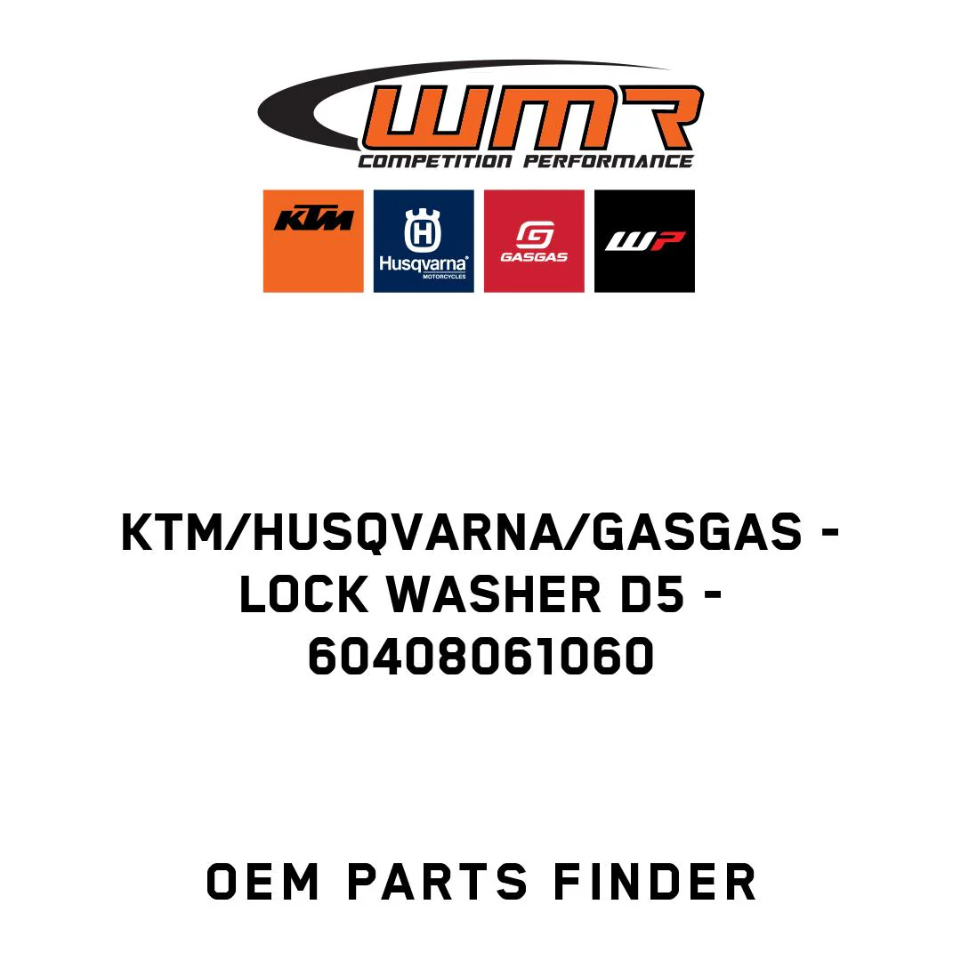 KTM/Husqvarna/GASGAS - LOCK WASHER D5 - 60408061060