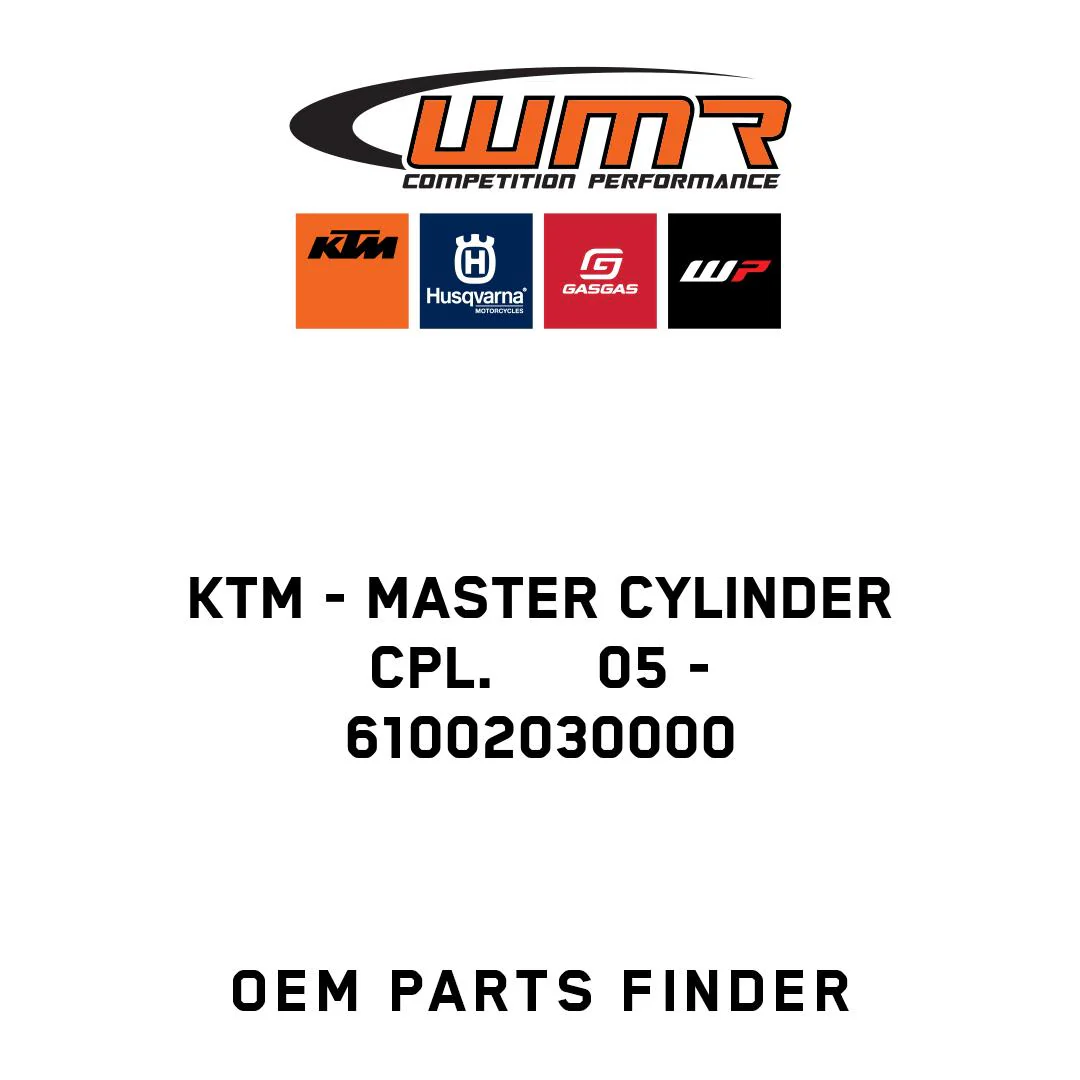 KTM - MASTER CYLINDER CPL.      05 - 61002030000