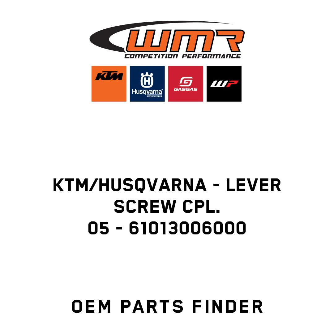 KTM/Husqvarna - LEVER SCREW CPL.            05 - 61013006000