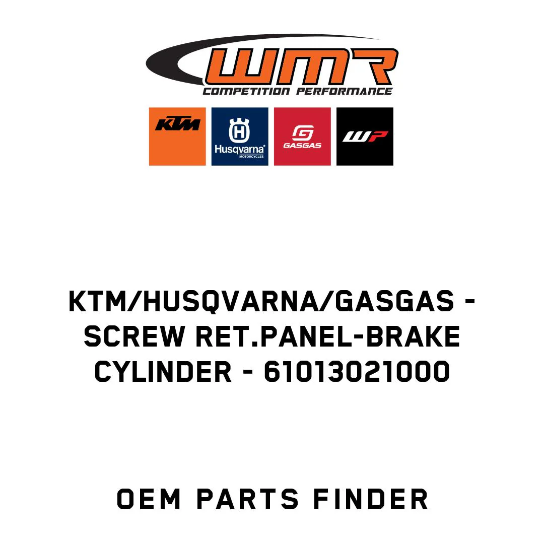 KTM/Husqvarna/GASGAS - SCREW RET.PANEL-BRAKE CYLINDER - 61013021000