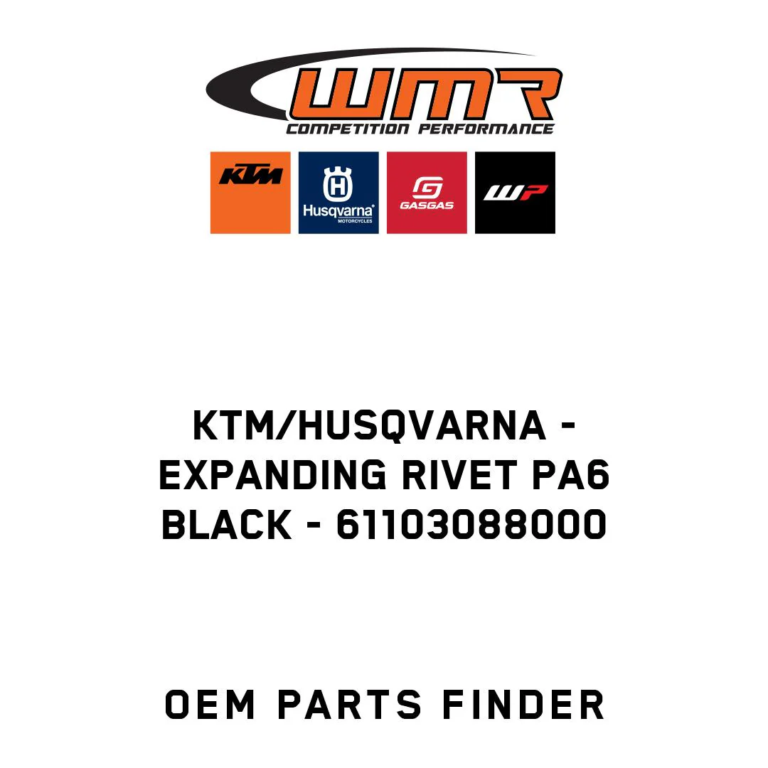 KTM/Husqvarna - EXPANDING RIVET PA6 BLACK - 61103088000