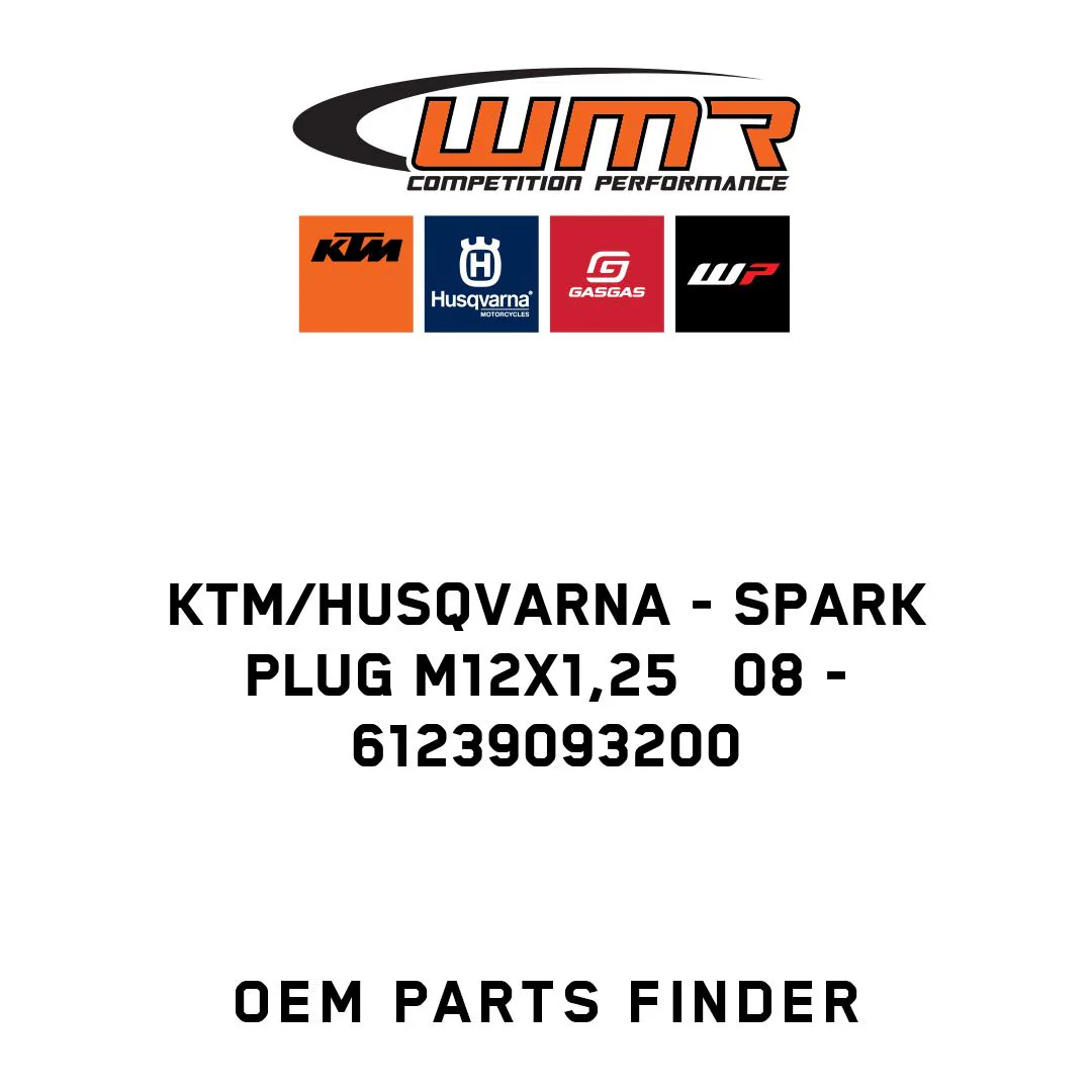 KTM/Husqvarna - SPARK PLUG M12X1,25   08 - 61239093200
