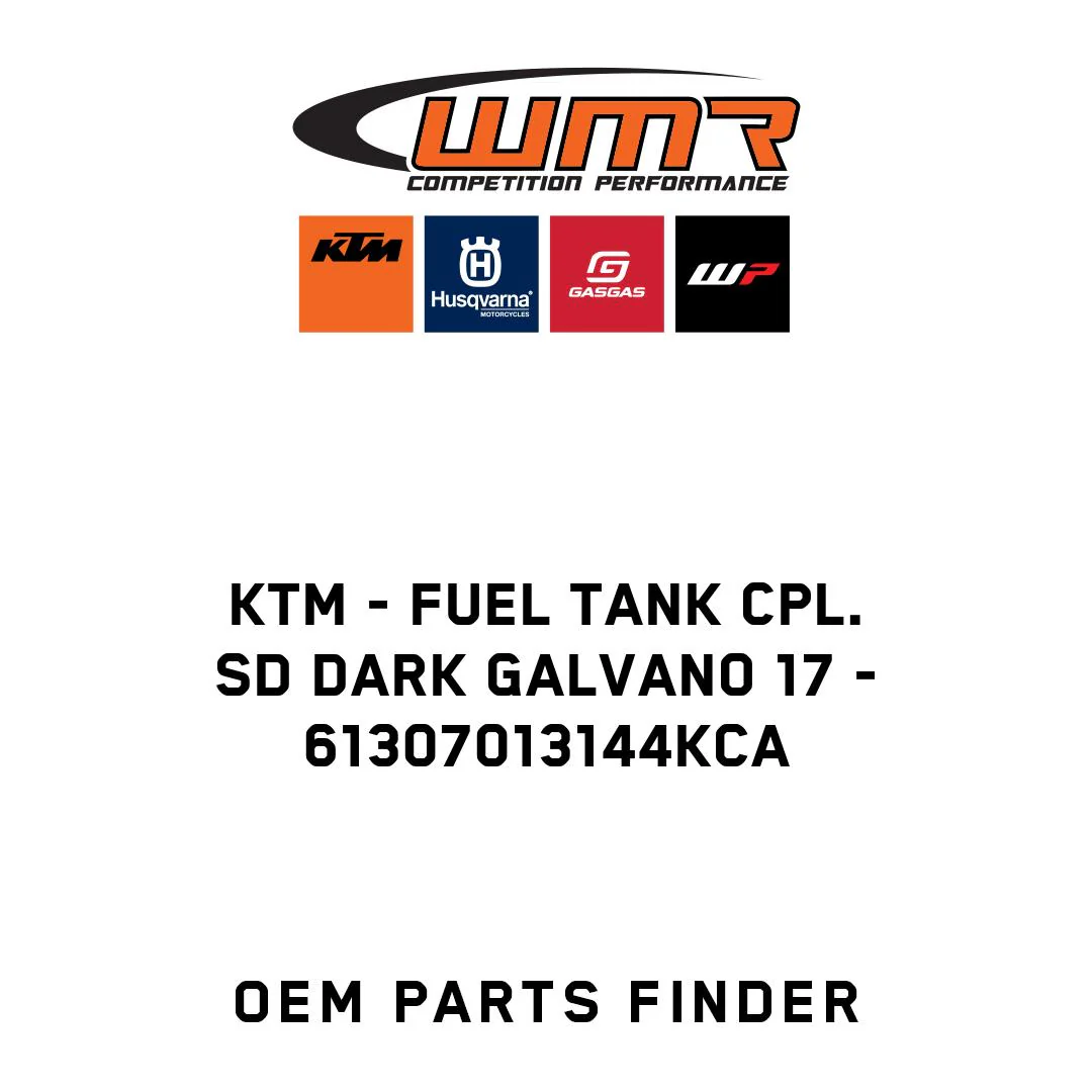 KTM - Fuel tank cpl. SD dark galvano 17 - 61307013144KCA