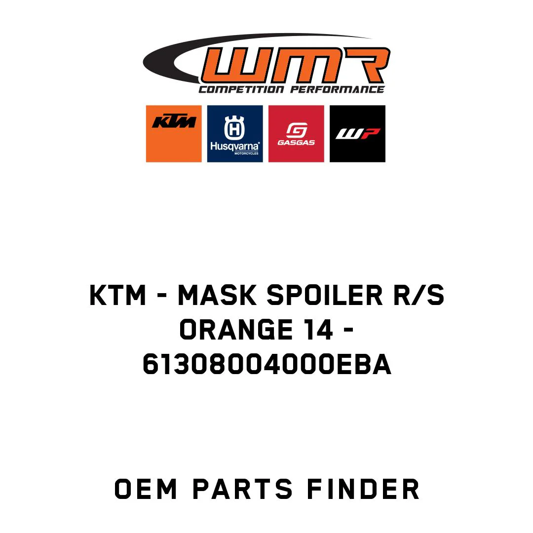 KTM - MASK SPOILER R/S ORANGE 14 - 61308004000EBA