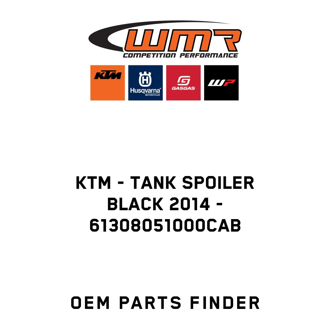 KTM - TANK SPOILER BLACK 2014 - 61308051000CAB