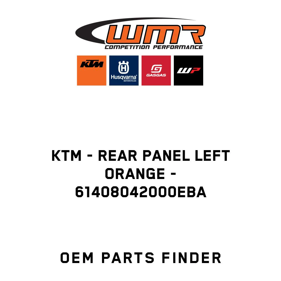 KTM - REAR PANEL LEFT ORANGE - 61408042000EBA