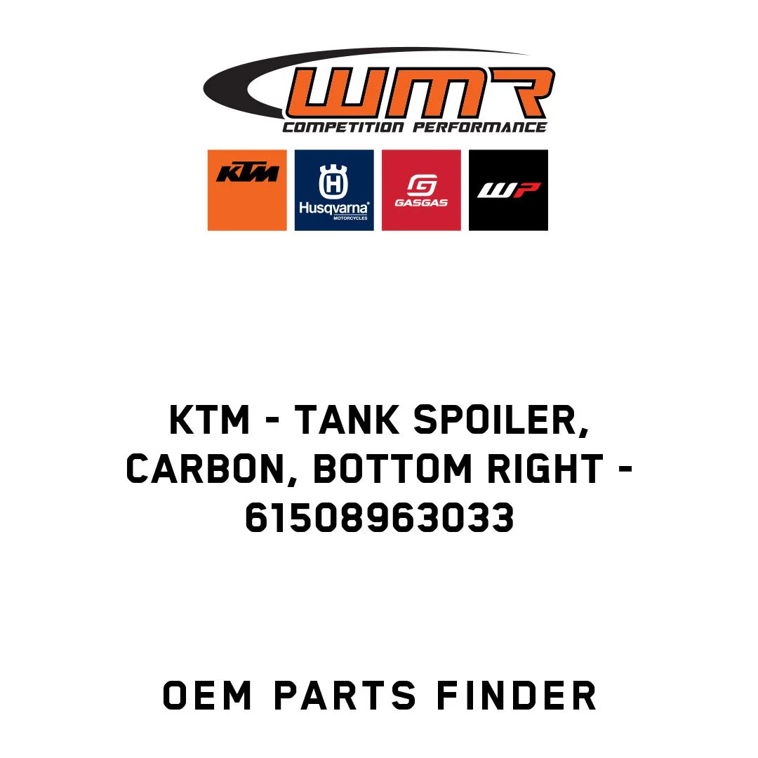 KTM - Tank spoiler, carbon, bottom right - 61508963033