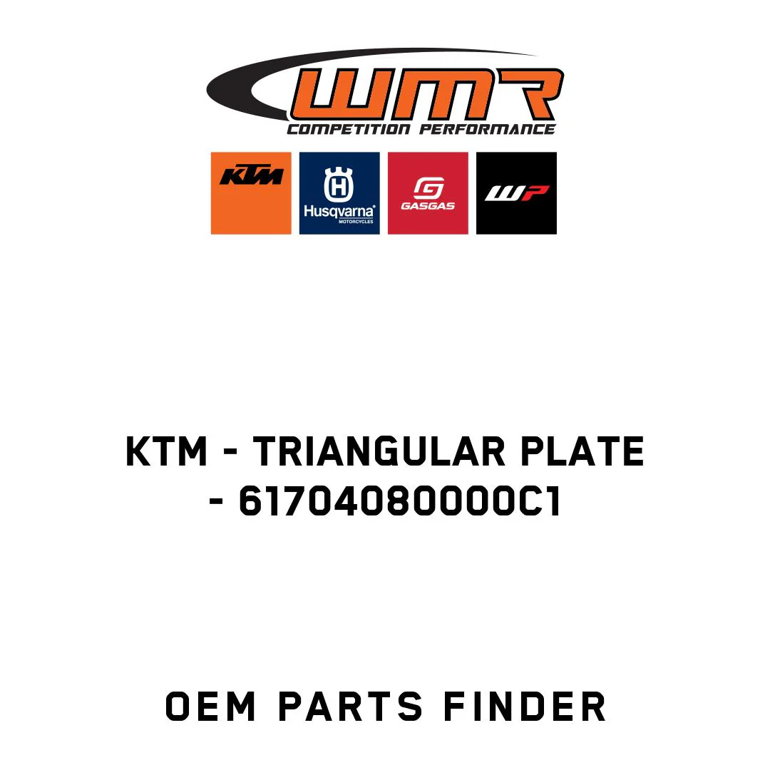 KTM - Triangular plate - 61704080000C1