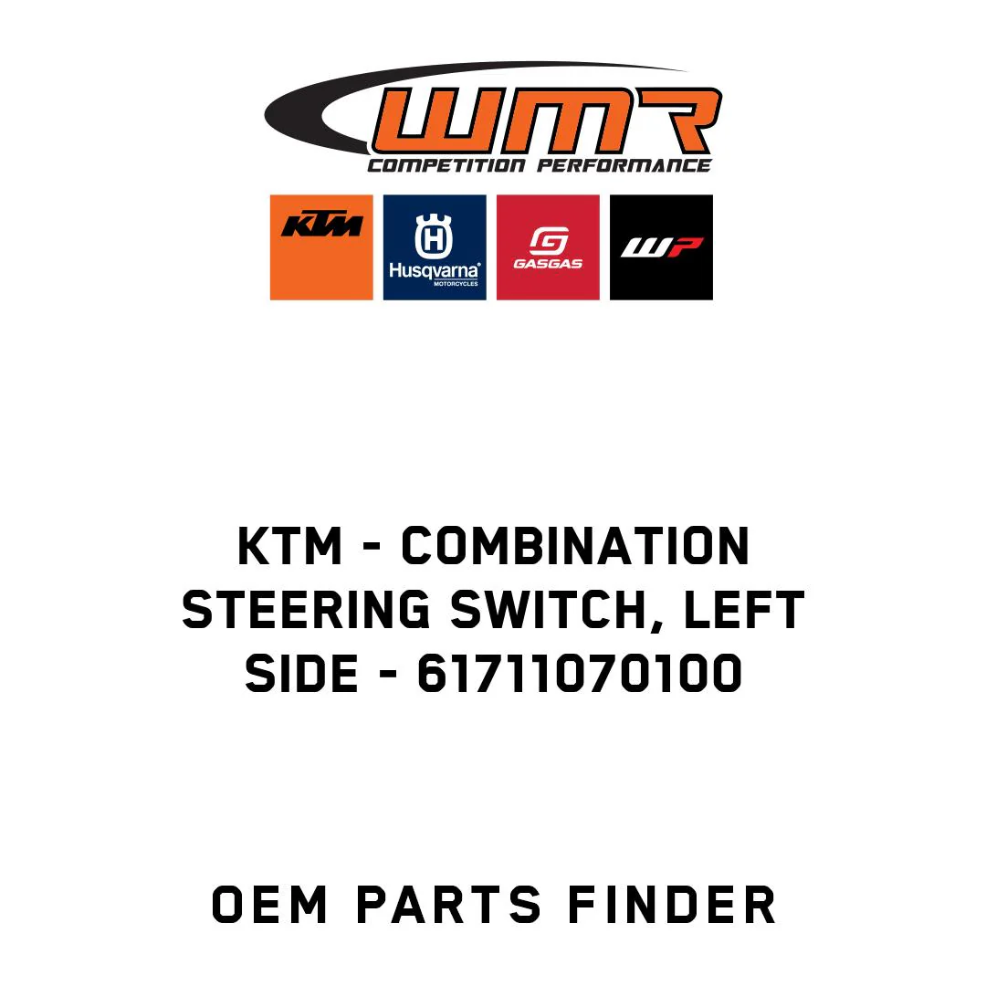 KTM - Combination steering switch, left side - 61711070100
