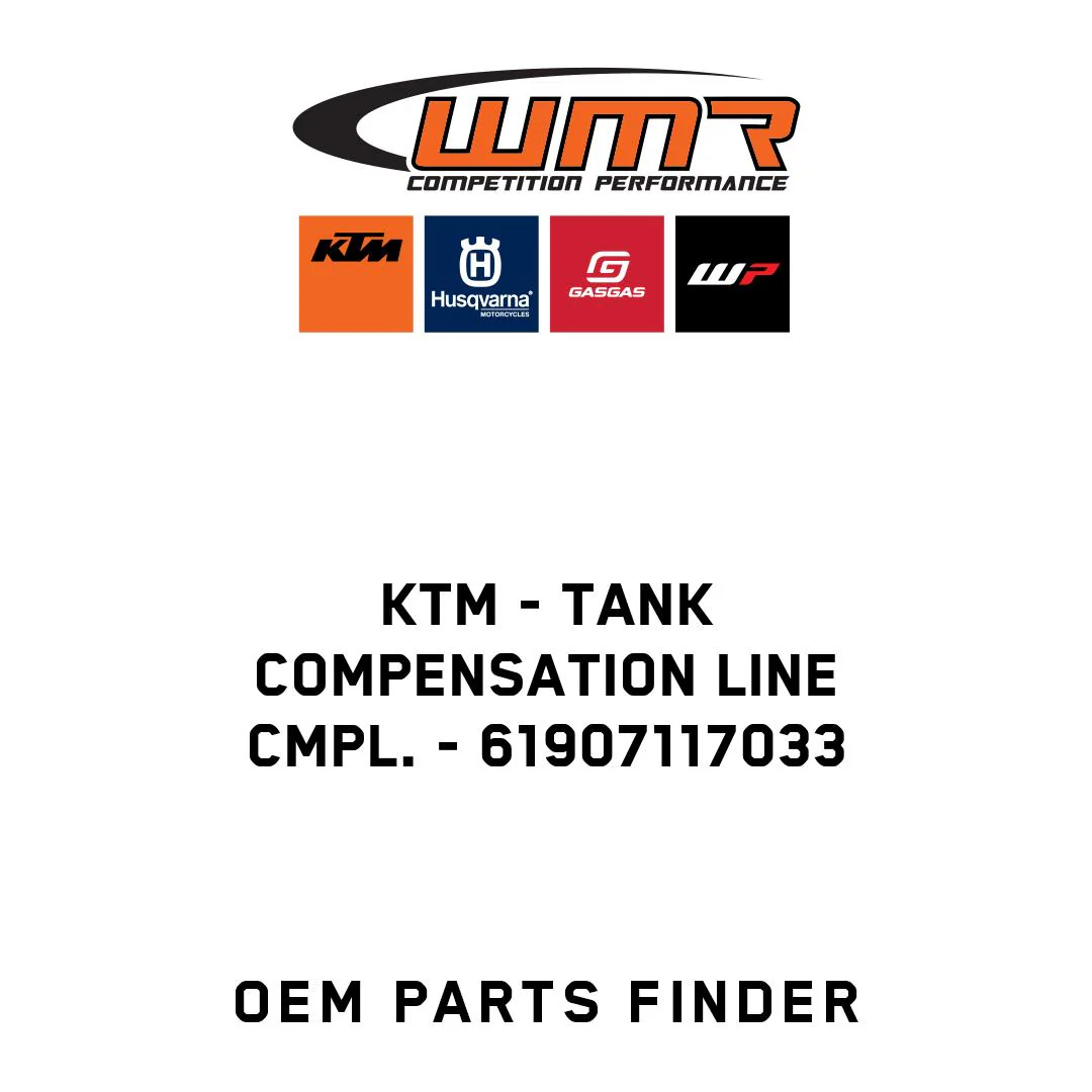 KTM - Tank compensation line cmpl. - 61907117033