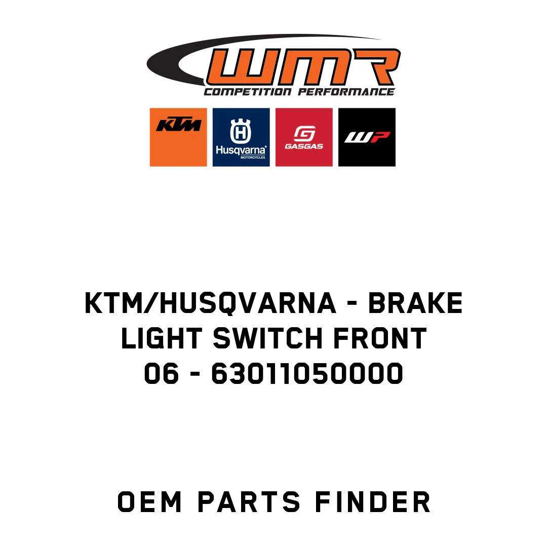 KTM/Husqvarna - BRAKE LIGHT SWITCH FRONT    06 - 63011050000