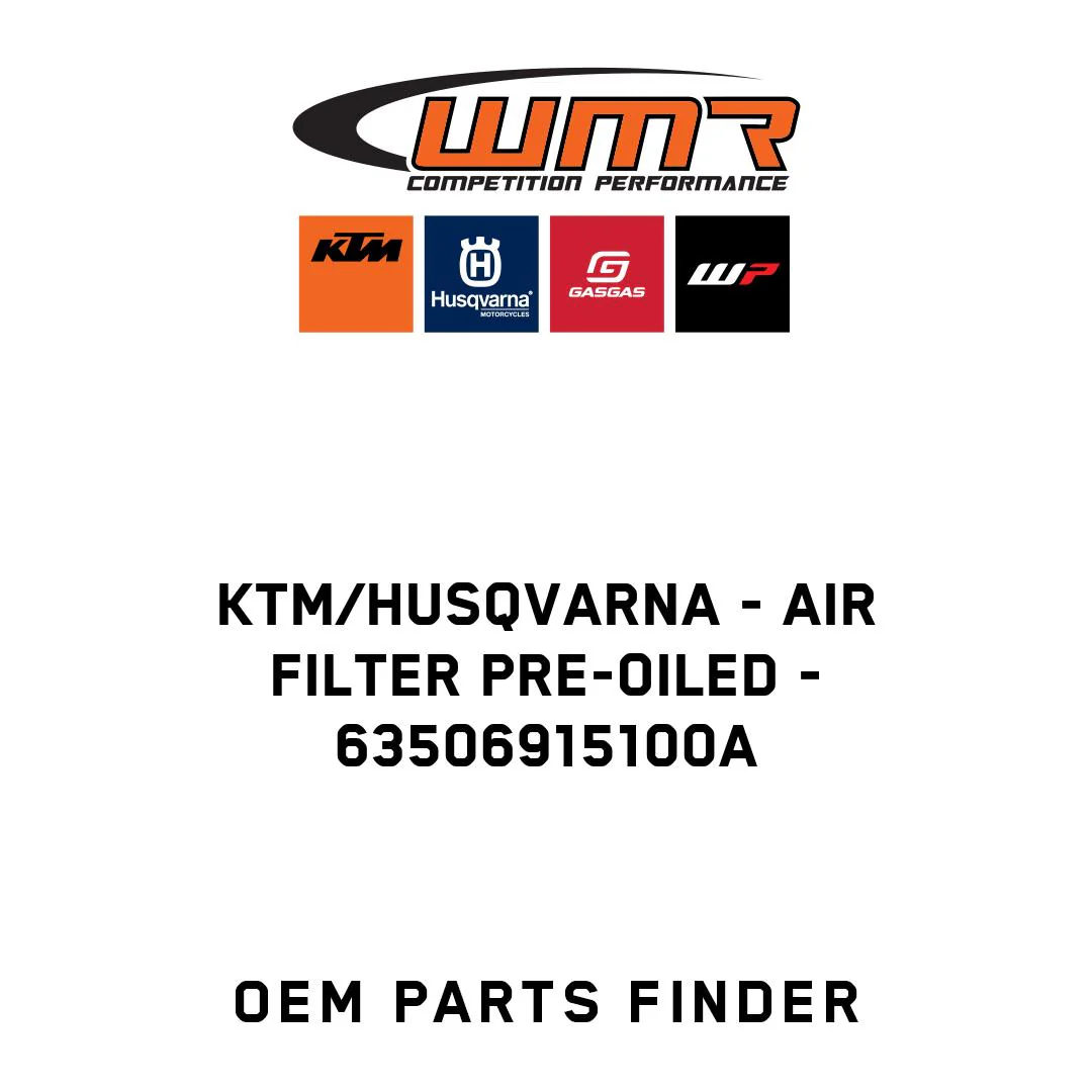 KTM/Husqvarna - Air filter pre-oiled - 63506915100A