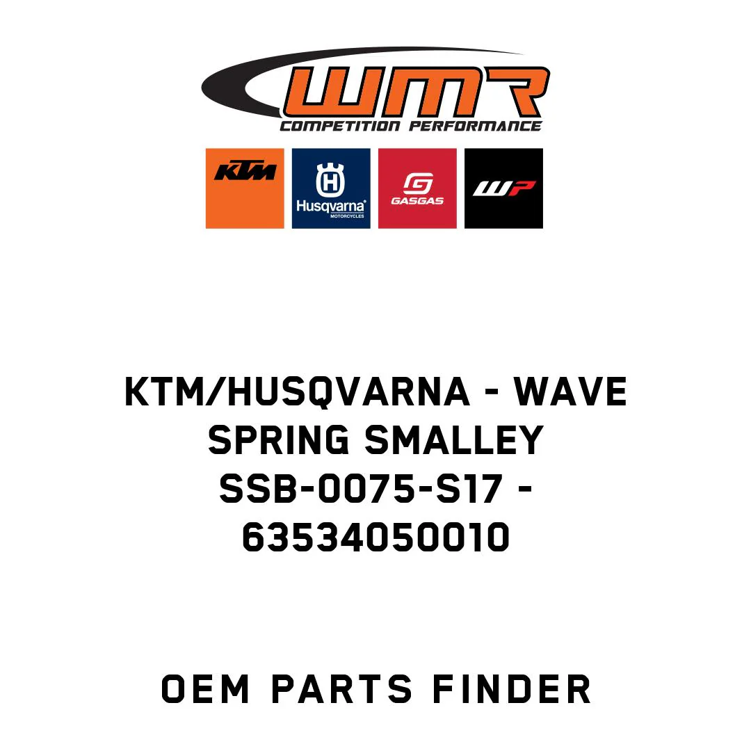 KTM/Husqvarna - wave spring Smalley SSB-0075-S17 - 63534050010
