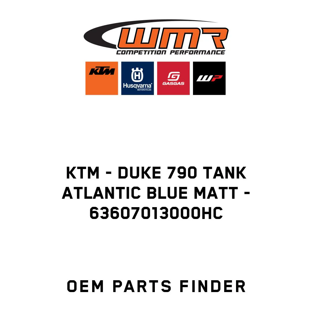 KTM - DUKE 790 TANK ATLANTIC BLUE MATT - 63607013000HC