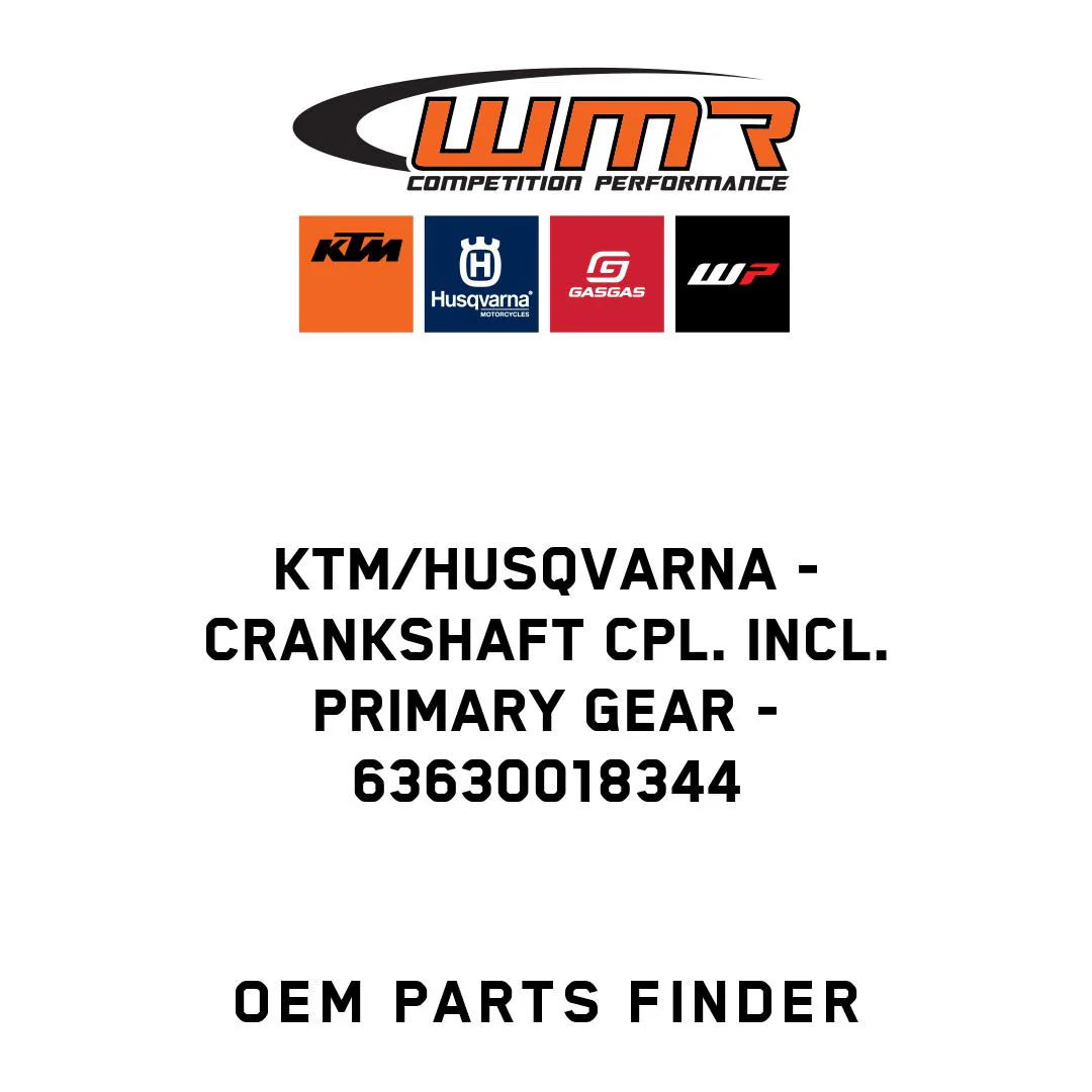KTM/Husqvarna - Crankshaft cpl. incl. primary gear - 63630018344