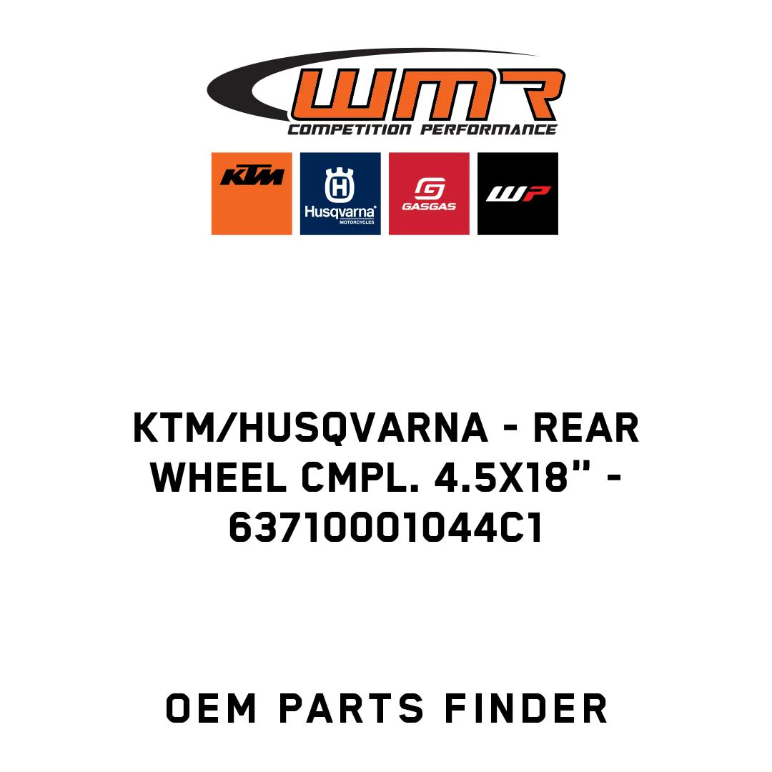 KTM/Husqvarna - Rear wheel cmpl. 4.5x18" - 63710001044C1