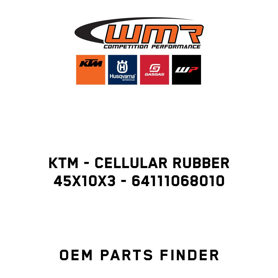 KTM - Cellular rubber 45x10x3 - 64111068010