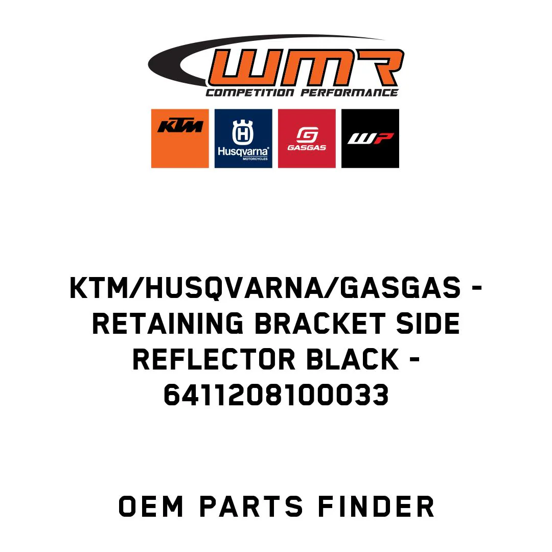 KTM/Husqvarna/GASGAS - Retaining bracket side reflector black - 6411208100033