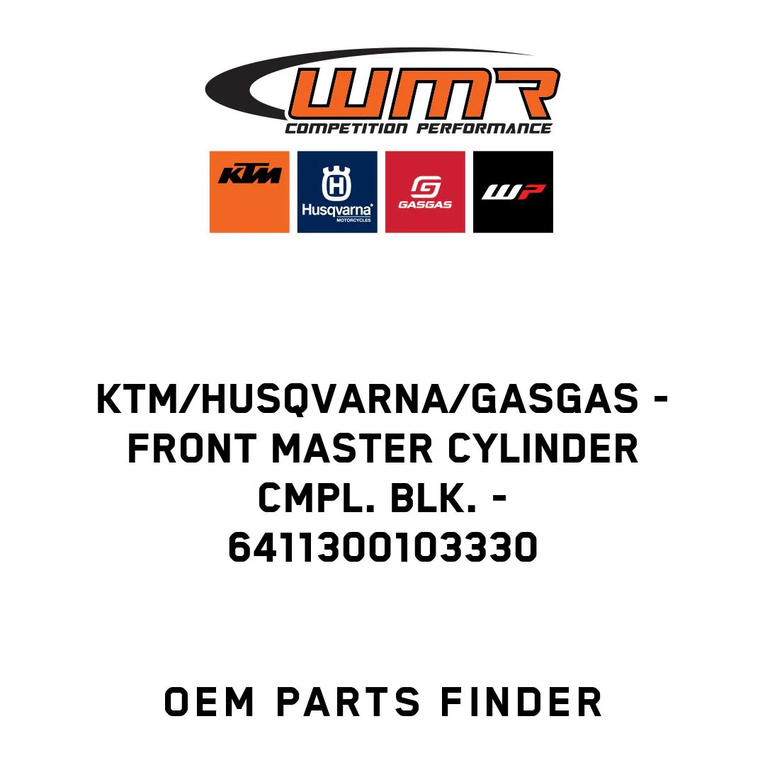 KTM/Husqvarna/GASGAS - Front master cylinder cmpl. blk. - 6411300103330