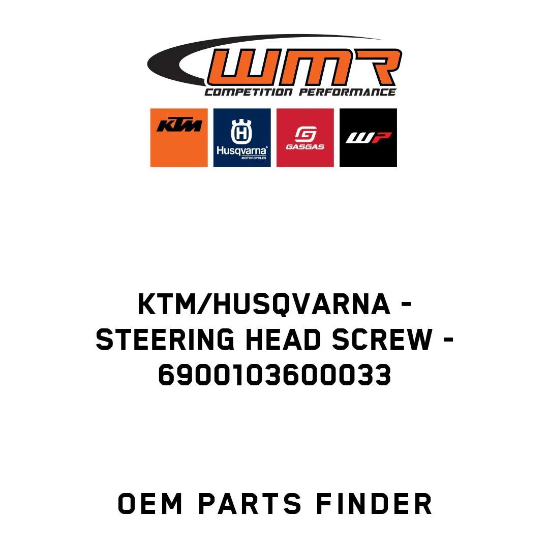 KTM/Husqvarna - Steering head screw - 6900103600033