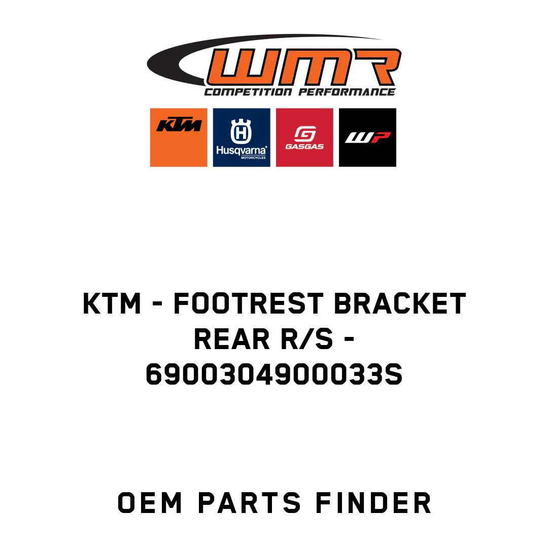 KTM - FOOTREST BRACKET REAR R/S - 6900304900033S