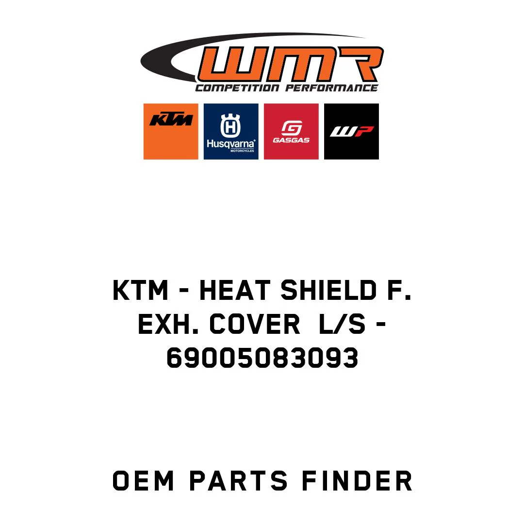KTM - HEAT SHIELD F. EXH. COVER  L/S - 69005083093