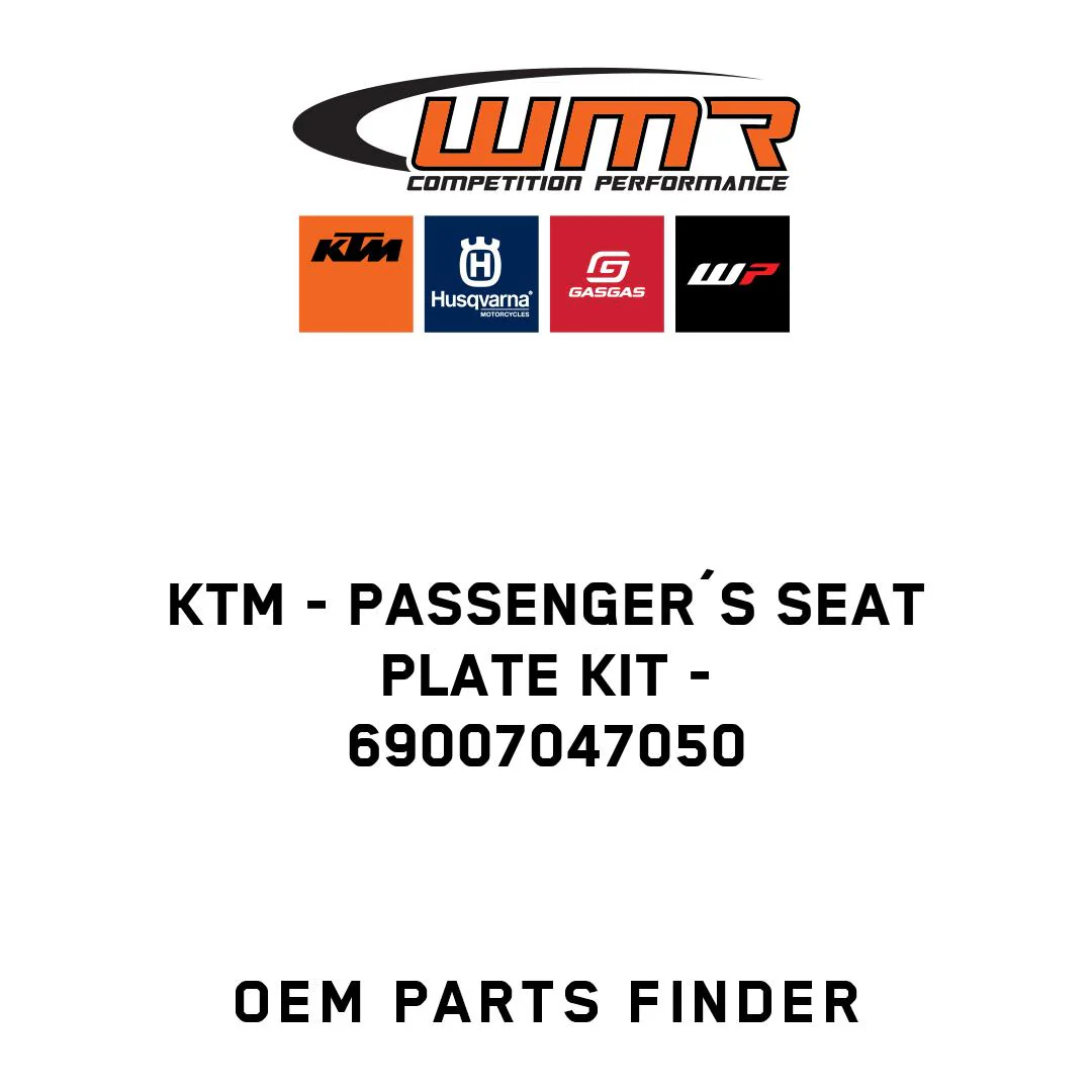 KTM - PASSENGER´S SEAT PLATE KIT - 69007047050