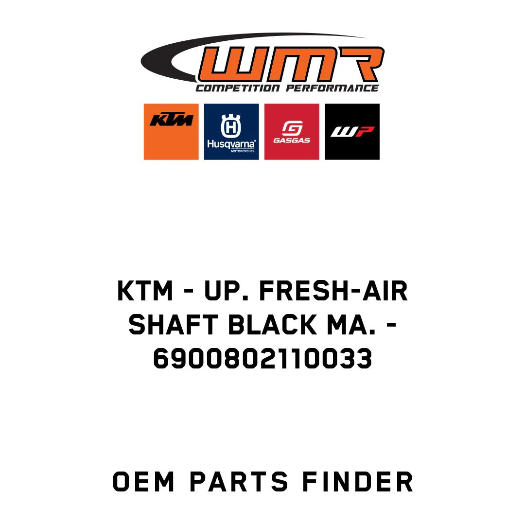 KTM - UP. FRESH-AIR SHAFT BLACK MA. - 6900802110033