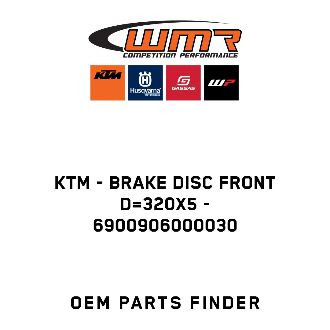 KTM - BRAKE DISC FRONT  D=320X5 - 6900906000030