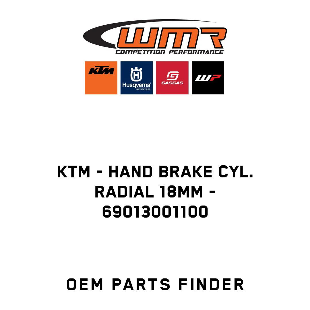 KTM - HAND BRAKE CYL. RADIAL 18MM - 69013001100