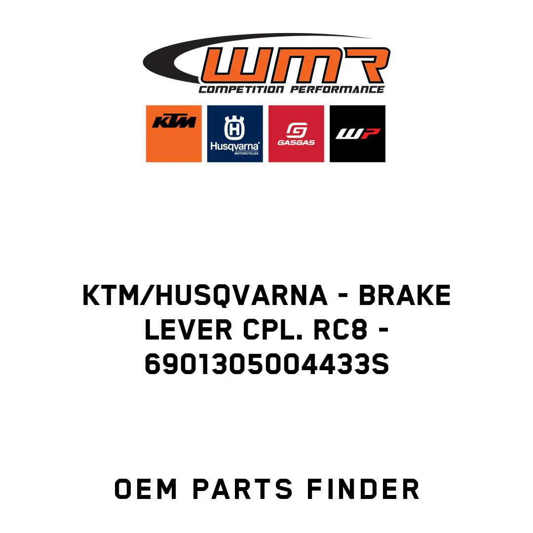 KTM/Husqvarna - BRAKE LEVER CPL. RC8 - 6901305004433S