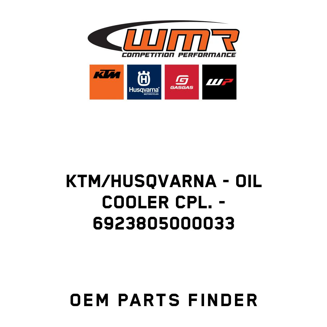 KTM/Husqvarna - OIL COOLER CPL. - 6923805000033