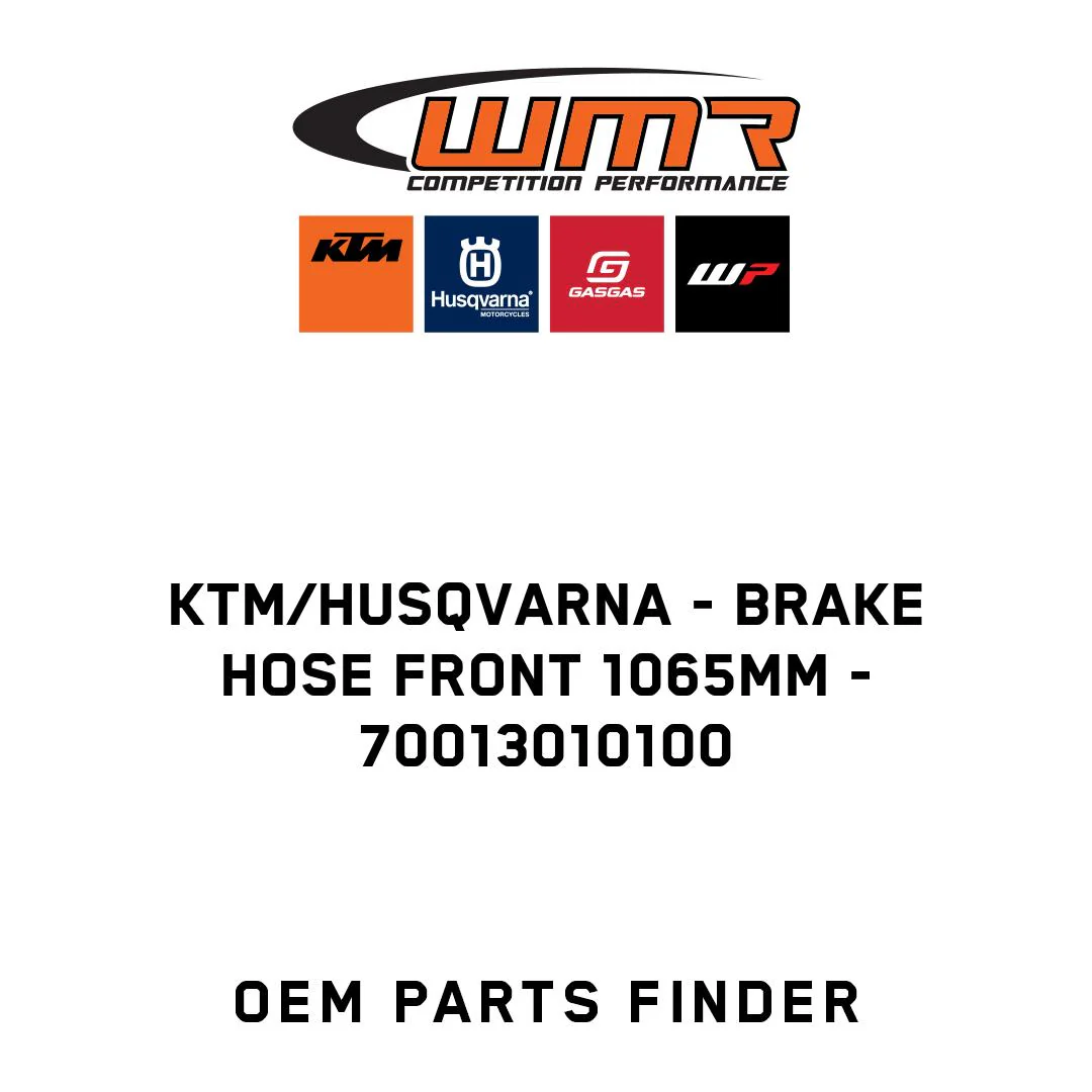 KTM/Husqvarna - BRAKE HOSE FRONT 1065MM - 70013010100