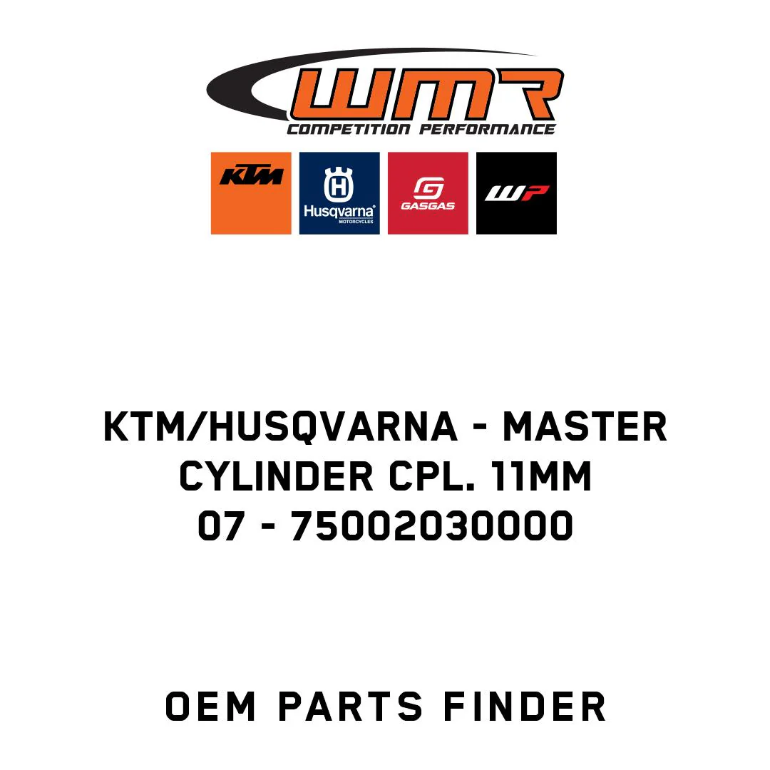 KTM/Husqvarna - MASTER CYLINDER CPL. 11MM   07 - 75002030000