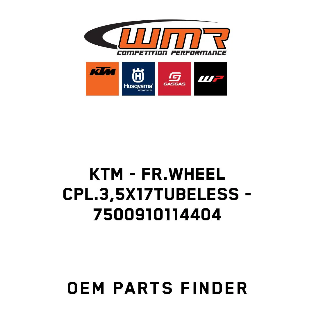 KTM - FR.WHEEL CPL.3,5X17TUBELESS - 7500910114404