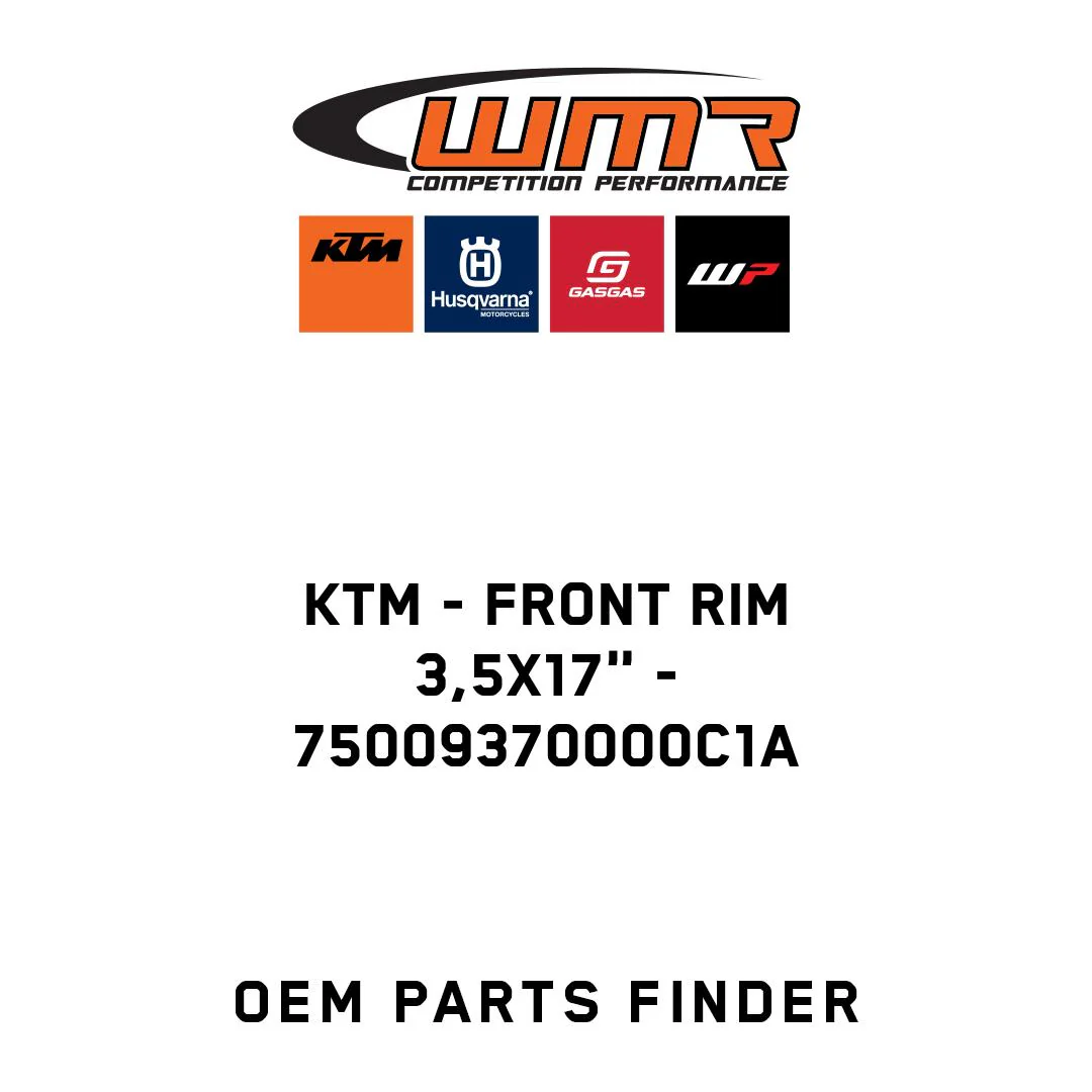 KTM - Front rim 3,5x17" - 75009370000C1A