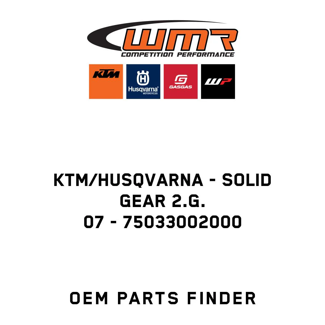 KTM/Husqvarna - SOLID GEAR 2.G.             07 - 75033002000