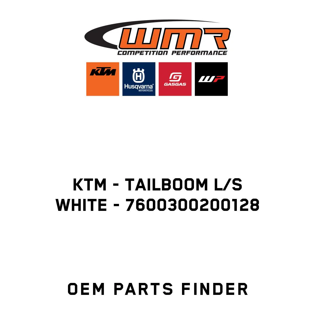 KTM - TAILBOOM L/S WHITE - 7600300200128
