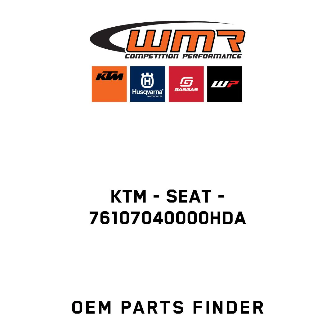 KTM - Seat - 76107040000HDA