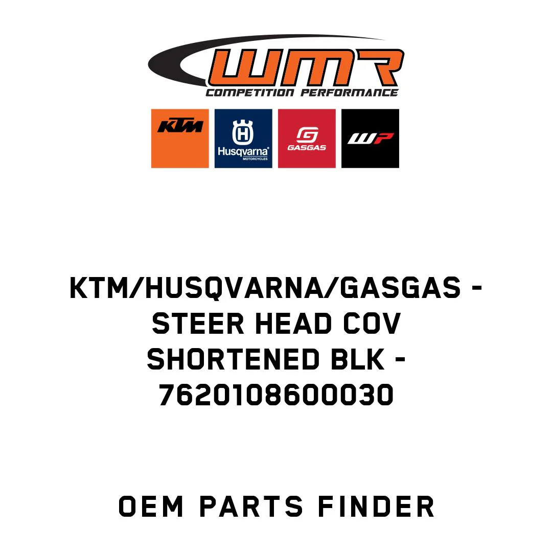 KTM/Husqvarna/GASGAS - STEER HEAD COV SHORTENED BLK - 7620108600030