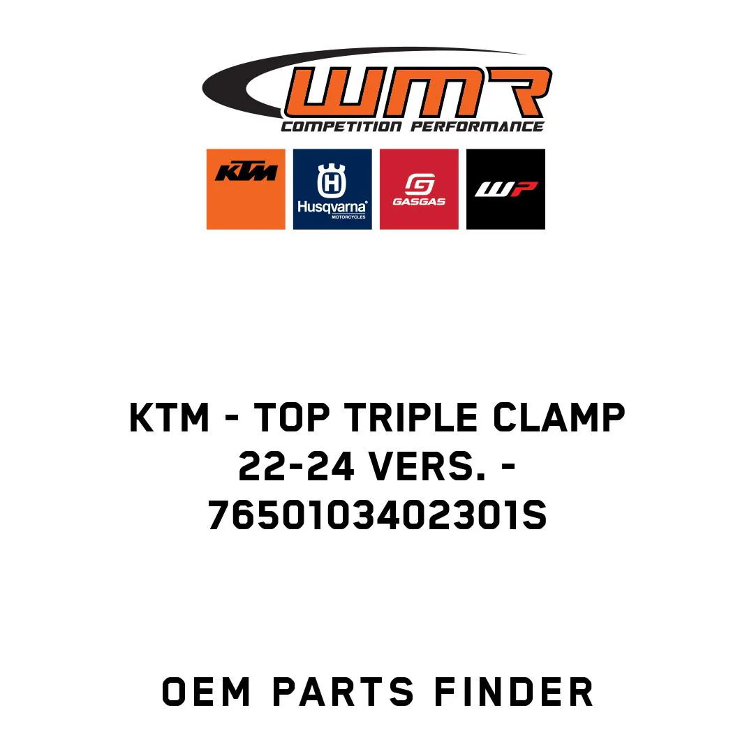 KTM - TOP TRIPLE CLAMP  22-24 VERS. - 7650103402301S