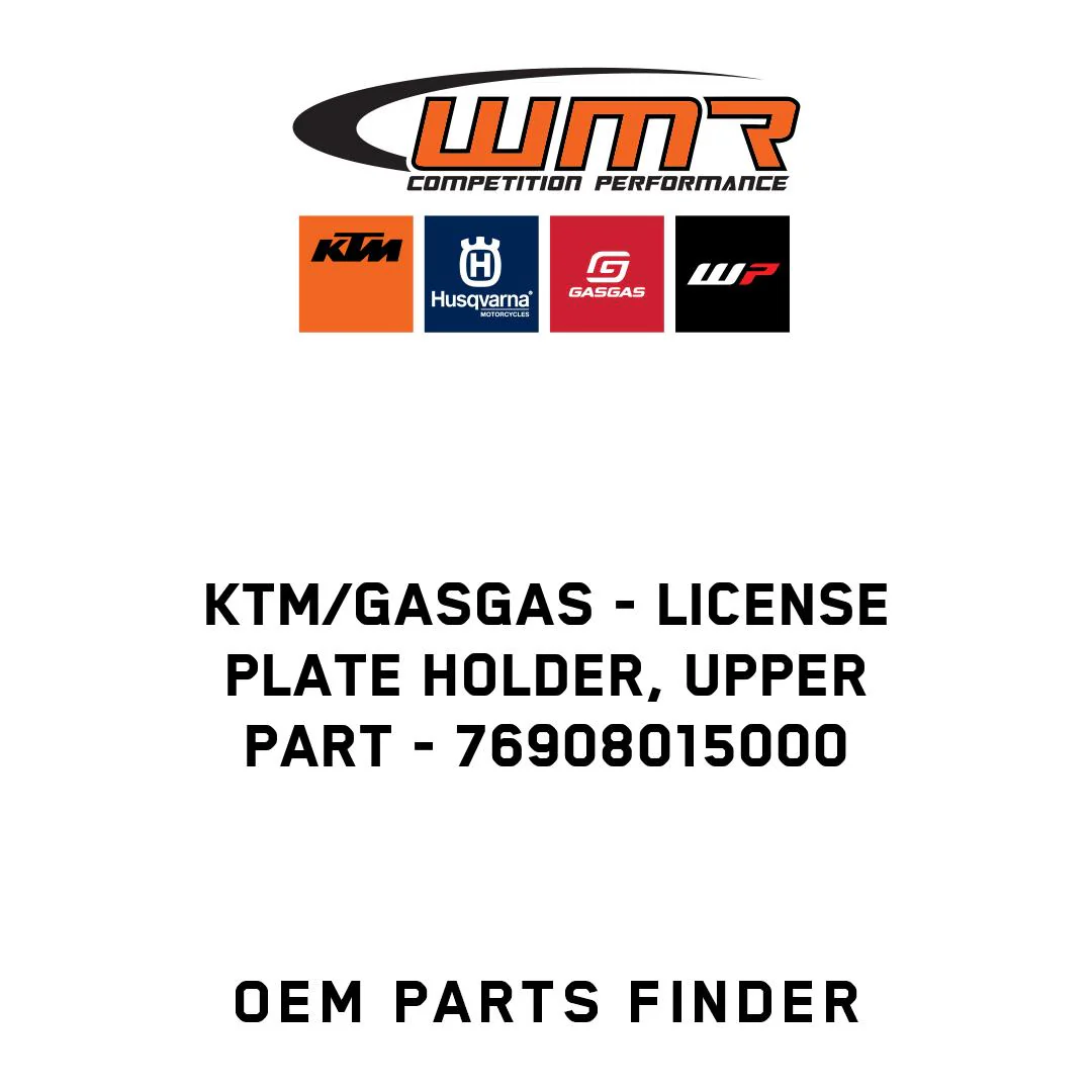 KTM/GASGAS - License plate holder, upper part - 76908015000