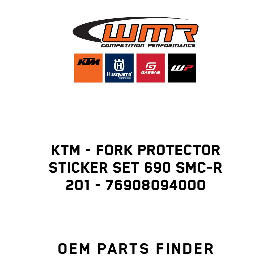 KTM - fork protector sticker set 690 SMC-R 201 - 76908094000
